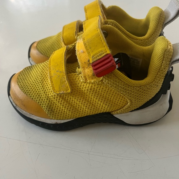 Adidas x Lego Sports Pro CF 1 Infant Toddler Boy Casual Sneaker Yellow Shoe - Picture 5 of 9